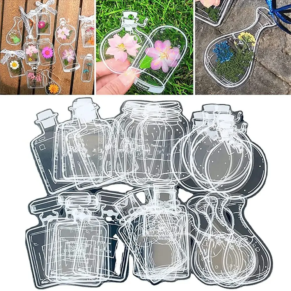 Wishing Bottle Pattern Pressed - Dried Flower Bookmark recension och pris