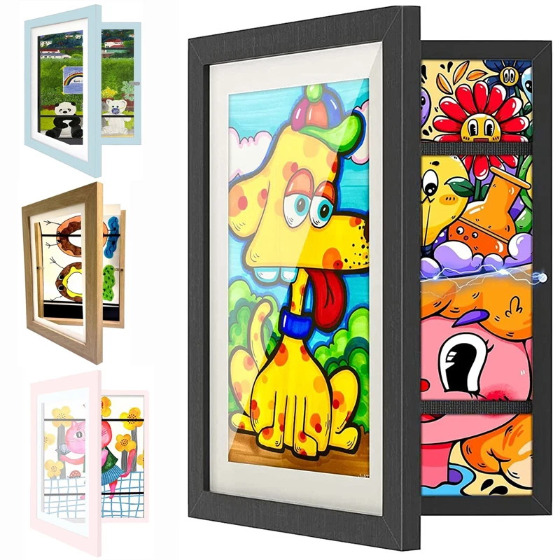 Children Drawing Frame A4 Wood - Engraved Wood Frame recension och pris